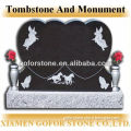 Double heart headstone, double grave headstones, double gravestone monument
